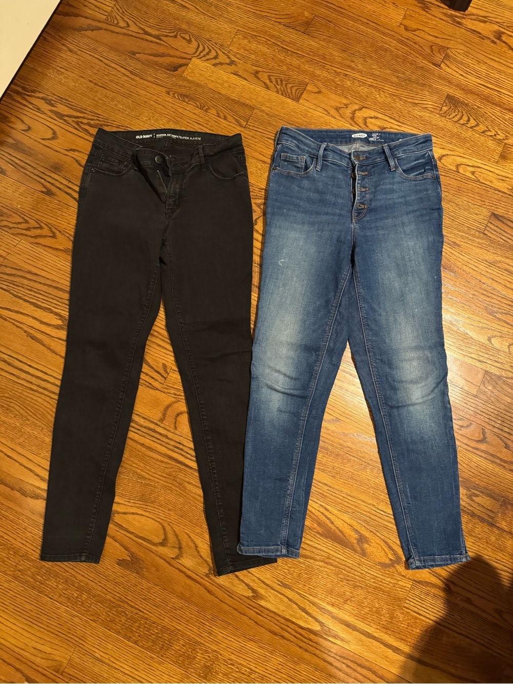 Old Navy Black & Blue Skinny Jeans Duo